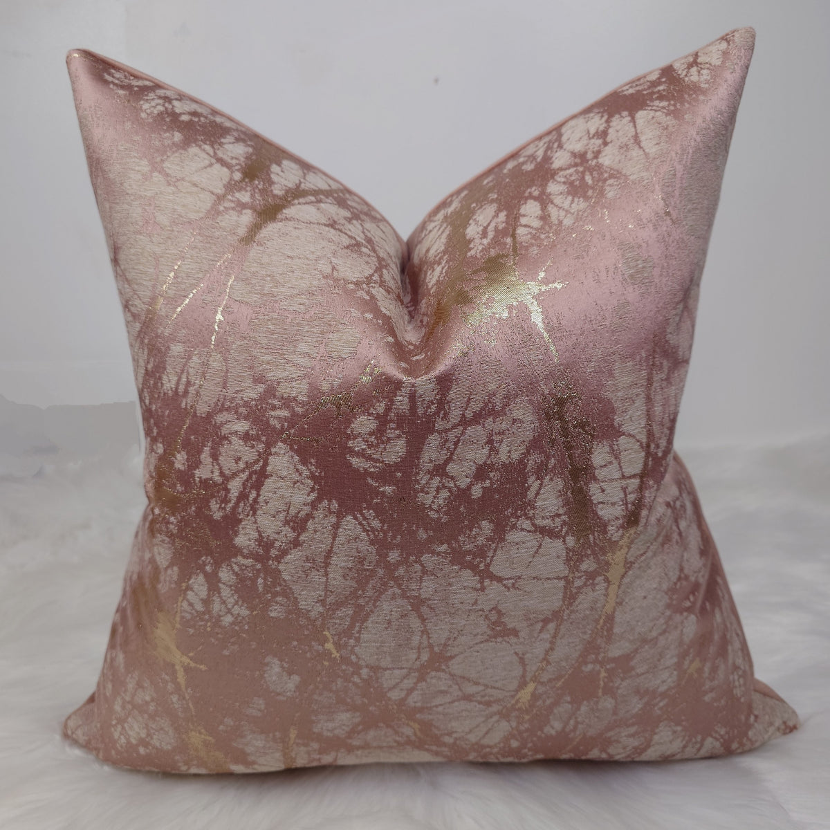 Lava Pink Gold Handmade Cushion Cover Perfect Cushions UK