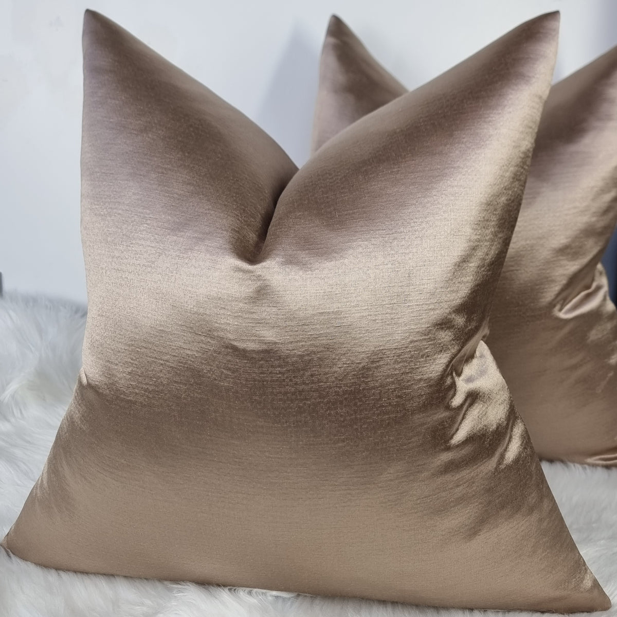 Rose gold velvet outlet cushions