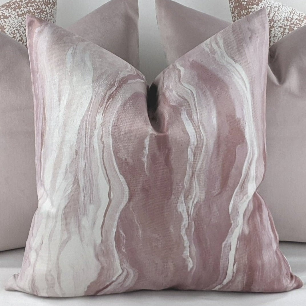 Pink shop marble cushion