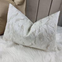 Lusso Marble Ivory Linen Cushion Cover Textured