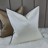 Majestic Pearl Bespoke Piped Cushion covers