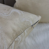 Marble Effect Buttermilk Cream Luxury Handmade Cushion Cover