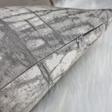 12"x20" John Lewis Kyla Fabric cushion cover Silver/Grey Abstract Tile Design.