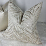 Luxor Cream Gold Handmade Cushion Cover