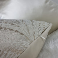 Luxor Cream Gold Handmade Cushion Cover