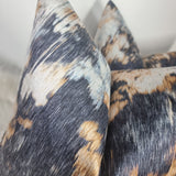 Harlequin Diffuse Ink/Copper Handmade Cushion Cover