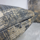 Tessalati Charcoal / Gold Handmade Cushion Cover