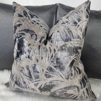 CLARKE & CLARKE TROPICALE CHARCOAL Handmade Cushion Cover