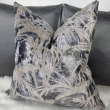 CLARKE & CLARKE TROPICALE CHARCOAL Handmade Cushion Cover