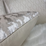 Harlequin Seduire Glamorous Animal Velvet Design Handmade Cushion Cover Pearl Oyster