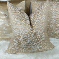 Antelope Sand Bronze Luxury Cushion Cover Textured