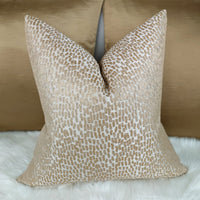 Antelope Sand Bronze Luxury Cushion Cover Textured