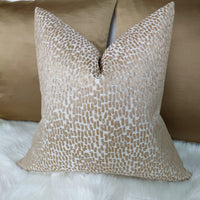 Antelope Sand Bronze Luxury Cushion Cover Textured