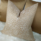 Antelope Sand Bronze Luxury Cushion Cover Textured