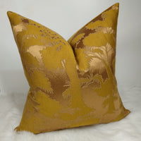 Gold Luxury Satin Tree design Cushion Pillow Cover