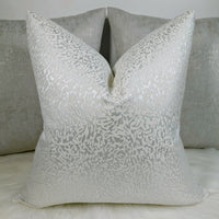 Amelie Textured Jacquard White Cushion Cover