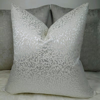 Amelie Textured Jacquard White Cushion Cover