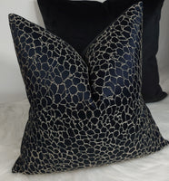 CLAUDIA Luxury Nero Black Cushion Cover