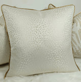 Astar Ivory Cushion cover, Piped in Bronze Gold.