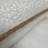 Astar Ivory Cushion cover, Piped in Bronze Gold.