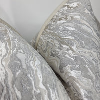 PIPED Luxury Formation Canyon in Silver / Natural Cushion Cover