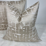 Lustrous in Champagne Gold/Beige Cushion Cover