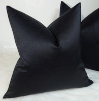 Luxury Noir Black Cushion Cover