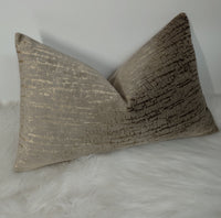 Adona Velvet Cushion Cover in Bronze Stone Rectangular