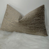 Adona Velvet Cushion Cover in Bronze Stone Rectangular