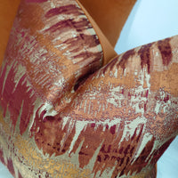 INCA  Burnt Red/Orange Cushion Cover Aztec design