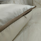 Duchess Ivory piped in Majestic Gold Satin Luxury Cushion Cover