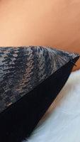 Luxor Bronze Black Handmade Cushion Cover