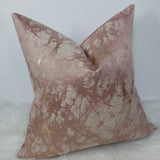 Lava Pink & Gold Handmade Cushion Cover