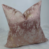 Lava Pink & Gold Handmade Cushion Cover