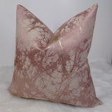 Lava Pink & Gold Handmade Cushion Cover