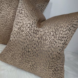 Antelope Mocha / Bronze Luxury Cushion Cover Textured