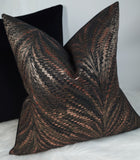 Luxor Bronze Black Handmade Cushion Cover