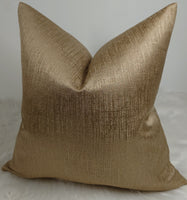 Luxury Textured Sienna Gold Cushion cover, Elegant home decor