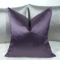 Anshu Aubergine / Purple / Luxury Home Cushion Cover for sofa bed or chair