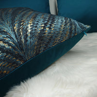 Luxor Teal Handmade Cushion Cover