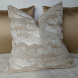 Heavenly Cloud Cushion Cover in Gold Abstract