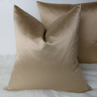 Luxury Elegance Sandy Gold Satin Cushion cover Fabric, Elegant home decor