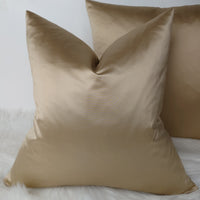 Luxury Elegance Sand / Gold Satin Cushion cover Fabric, Elegant home decor