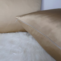 Luxury Elegance Sand / Gold Satin Cushion cover Fabric, Elegant home decor