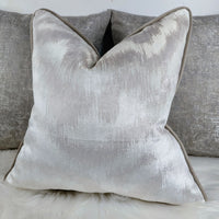 Pearla PIPED Luxury Cushion Cover Gorgeous Velvet fabric