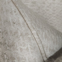 Self Piped Lumina Silver / Putty Textured Cushion Cover