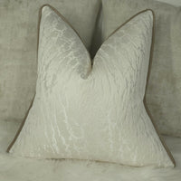 Hamlet Ivory Cushion cover, Piped in Bronze Gold.