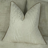 Hamlet Ivory Cushion cover, Piped in Bronze Gold.