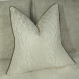 Hamlet Ivory Cushion cover, Piped in Bronze Gold.