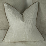 Hamlet Ivory Cushion cover, Piped in Bronze Gold.